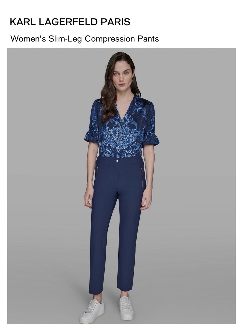 ❌Sold❌Karl Lagerfeld Women's Slim-Leg Compression Pants